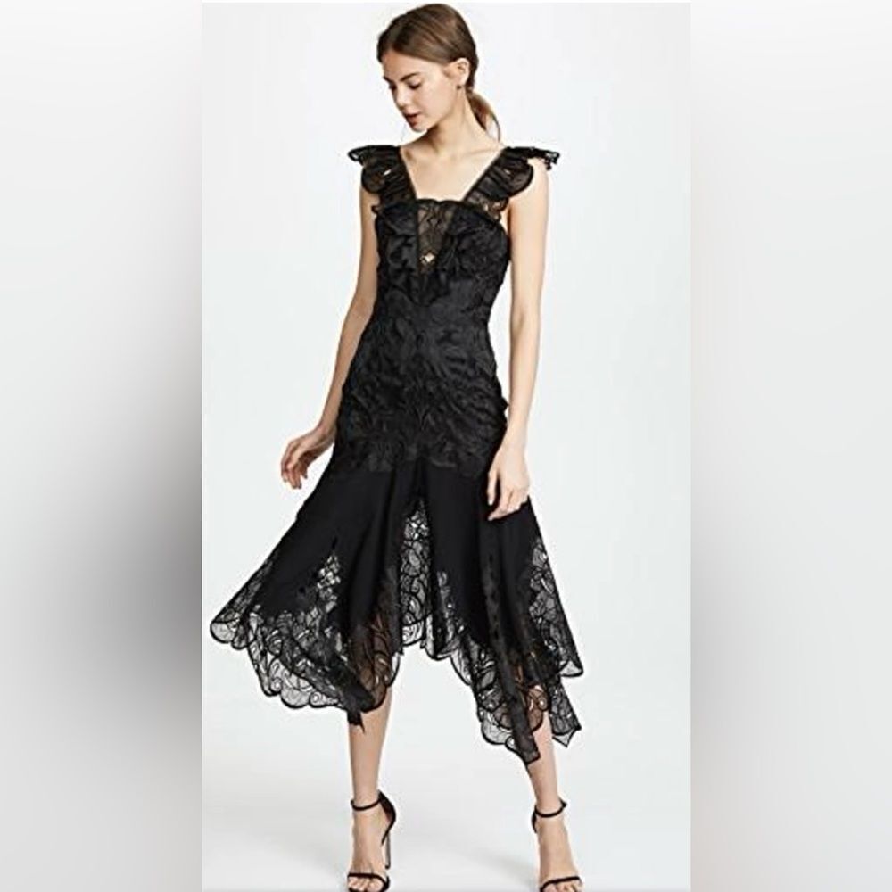 Jonathan Simkhai viscose/silk midi dress, US8